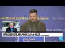 Discours de Zelensky à la Haye : il demande un tribunal pour juger les crimes en Ukraine