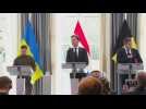 Zelensky holds joint press conference with Dutch and Belgian prime ministers