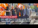 Cinq militants de la CFDT devant le tribunal d'Amiens après des tags à dans une manifestation