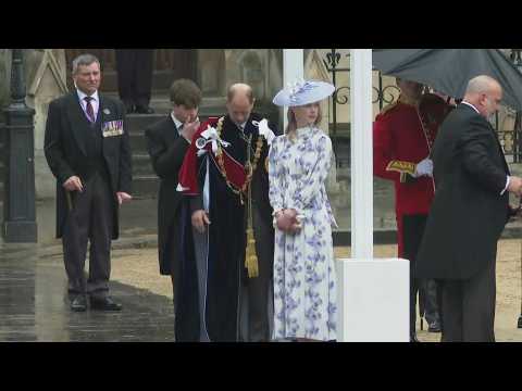 Prince Edward and Sophie, Duchess of Edinburgh, arrive for coronation