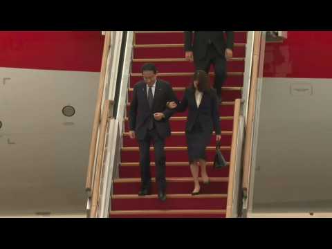 Japanese PM Fumio Kishida arrives in South Korea