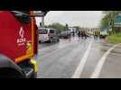 Accident rue de Champagne à Reims : évacuation de la voiture
