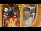 King Charles III, Queen Camilla leave Westminster Abbey after coronation