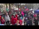 Les manifestants se rassemblent à Troyes