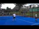 VIDÉO. Quatre joueurs ont fait une démo de padel tennis, à Pléneuf-Val-André, pour l'inauguration de la piste