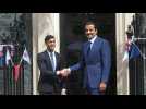 UK PM Rishi Sunak welcomes Emir of Qatar in Downing Street