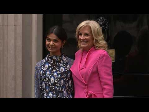 UK First Lady Akshata Murty welcomes US counterpart Jill Biden on the eve of coronation