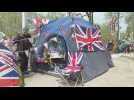Des tentes installées près de Buckingham Palace pour le couronnement de Charles III