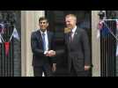 UK PM Rishi Sunak welcomes his New Zealander counterpart Chris Hipkins