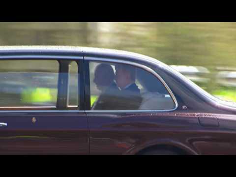 Britain's King Charles leaves Buckingham Palace on day before coronation