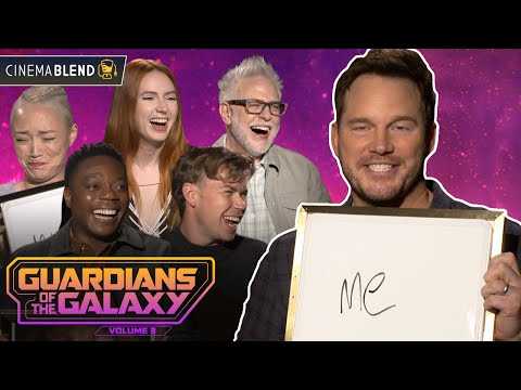 “Pickles over their eyes!?” The 'Guardians of the Galaxy' cast can’t stop laughing during trivia
