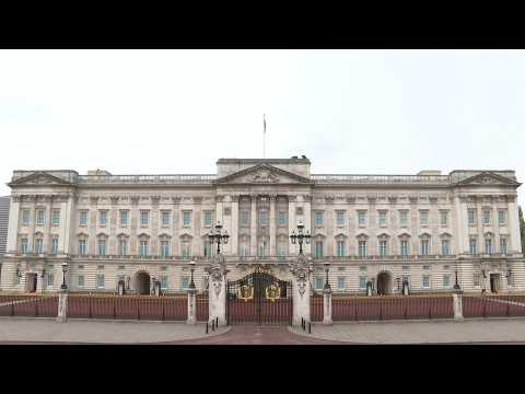 Buckingham Palace on day of coronation of Charles III