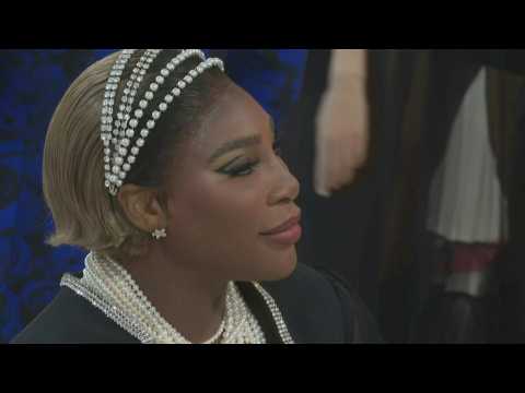 Serena Williams debuts baby bump at Met Gala red carpet