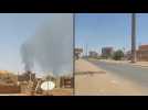 Deserted streets and smoke in Khartoum as Sudan fighting rages on