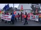 Manifestation contre la réforme des retraites à Berck