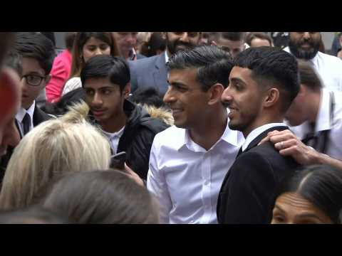 British PM Rishi Sunak welcomes guests for Big Lunch at Downing Street