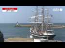 VIDÉO. Le voilier Le Belem quitte le port de Saint-Nazaire pour rejoindre Débord de Loire