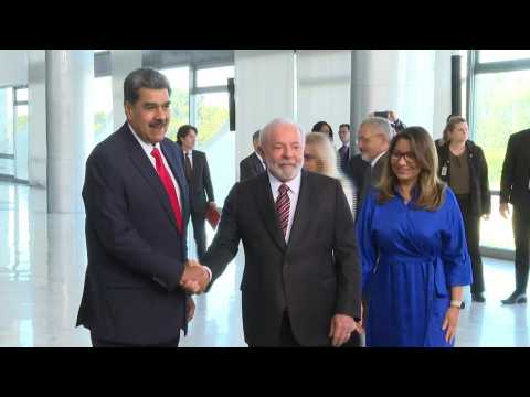 Venezuela's Maduro arrives for meeting with Brazil's Lula in Brasilia
