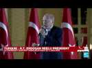 REPLAY - Réélu, Recep Tayyip Erdogan s'exprime devant le palais présidentiel à Ankara