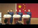 Chinese astronauts hold press briefing ahead of space launch
