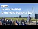 Le parc éolien des Myosotis inauguré à Écly, dans les Ardennes