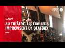VIDÉO. Au théâtre de Caen, les écoliers improvisent un beatbox avec les rappeurs de 3Pour100