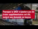 VIDÉO. Pourquoi la SNCF n'ajoutera pas de trains supplémentaires cet été, malgré une deman