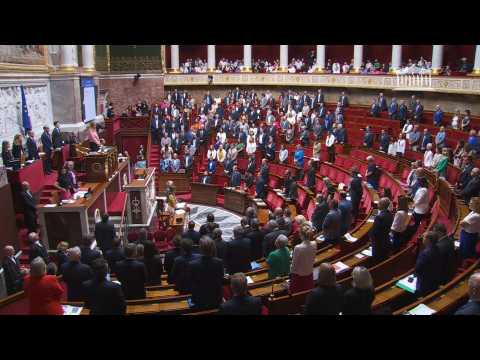 France knife attack: minute's silence at the National Assembly