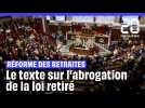 Abrogation de la retraite à 64 ans : le groupe Liot retire son texte à l'Assemblée nationale