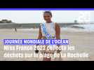 Miss France 2023 collecte les déchets sur la plage de La Rochelle