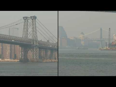 Canadian wildfires blanket New York with smoky haze