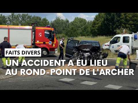 Un accident grave a eu lieu au rond-point de l'archer à Vauxbuin dans l'Aisne ce jeudi après-midi 