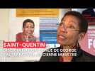 Saint Quentin : Venue de George-Pau-Langevin, adjoint aux défenseurs des droits venue parler discrimination au lycée Jean-Bouin.