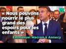 À Annecy, Emmanuel Macron donne des nouvelles de l'état de santé des victimes de l'attaque