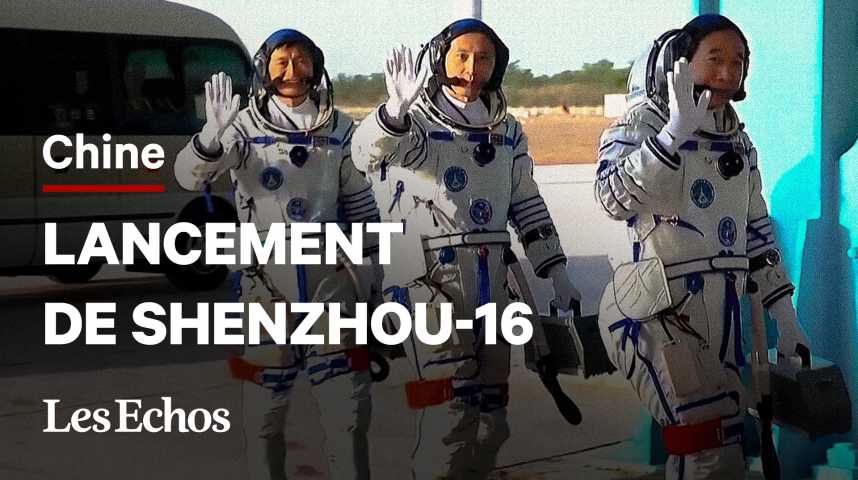 Illustration pour la vidéo La Chine envoie 3 astronautes, dont un civil, en direction de sa station spatiale