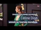 Atteinte d'une maladie neurologique Céline Dion annule sa tournée mondiale