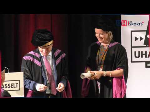 VIDEO : La reine Mathilde nomme docteur honoris causa de l'universit de Hasselt