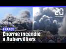 Un énorme incendie déclaré à Aubervilliers #shorts