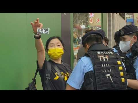Hong Kong police detain woman on Tiananmen anniversary