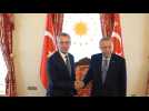 Erdogan receives NATO Secretary General Jens Stoltenberg for talks on Sweden