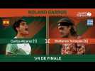 Roland-Garros - Alcaraz écrase Tsitsipas et va en 1/2