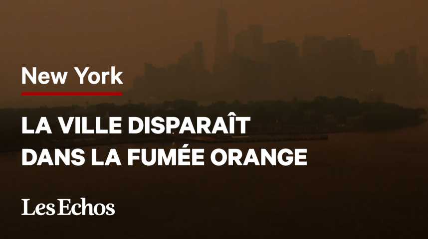 Illustration pour la vidéo Les images impressionnantes de New York dans le brouillard 