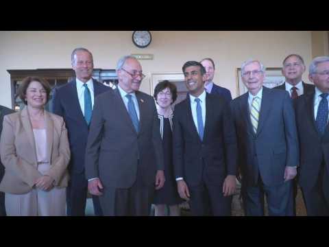 UK PM Sunak meets with Senate leadership at US Capitol