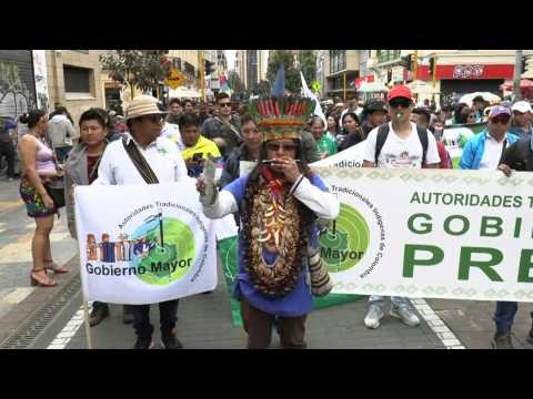 People march in Bogota in support of President Petro amid wiretapping scandal