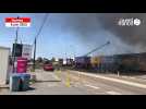 VIDEO. Incendie au nord de Nantes: deux heures de combat contre les flammes qui ont ravagé Centrakor
