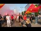 Lens - Ajaccio : les supporters se dirigent vers le stade