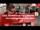 Ugine : Léna souffleuse de verre dévoile son métier et ses productions