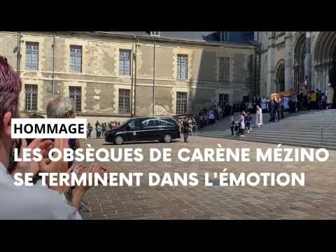 Sous les applaudissements, les obsèques de Carène Mézino, l'infirmière tuée au CHU de Reims se sont terminés un peu après midi 