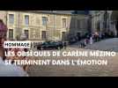 Sous les applaudissements, les obsèques de Carène Mezino, l'infirmière tuée au CHU de Reims se sont terminés un peu après midi
