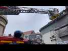 Dunkerque: un incendie embrase une toiture, rue Belle-Rade à Malo